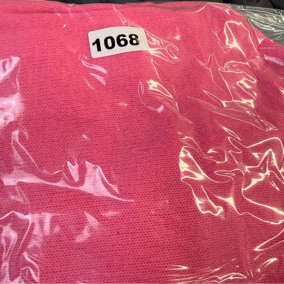 NEW! 100% Cashmere Claudia Nichole Bright Pink Cardigan Sweater Size Large NWT - Picture 13 of 15